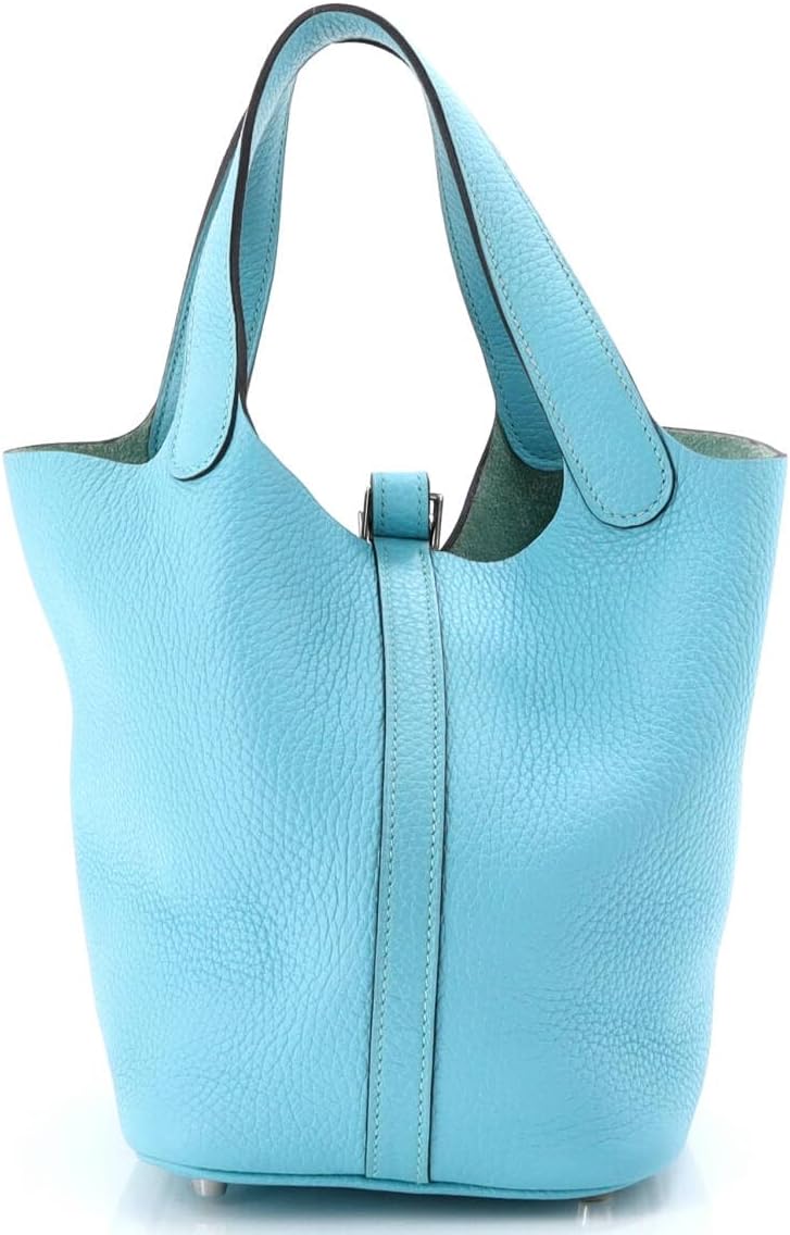 Hermès, Picotin Lock Bag Clemence PM,Bleu Atoll