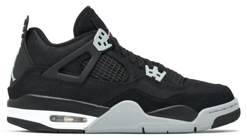 Nike Air Jordan 4 Retro Black Canvas DV0553-006 GS & Women's Size