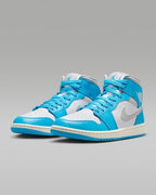 Nike WMNS Air Jordan 1 Mid "Dark Powder Blue/White" BQ6472-400 [US 5.5-12]