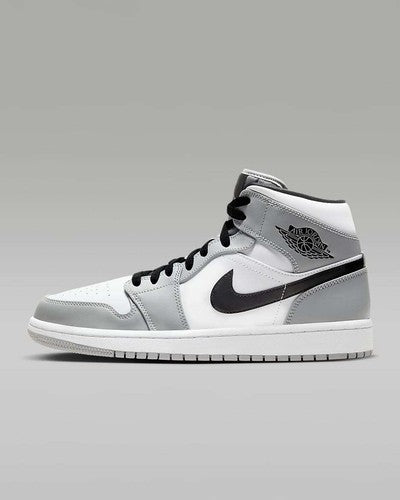 Nike Air Jordan 1 Mid "Light Smoke Grey/White/Black" 554724-092 [US 7-14]