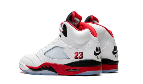 Nike Air Jordan 5 Retro Fire Red Black Tongue HQ7978-101 Men's Size