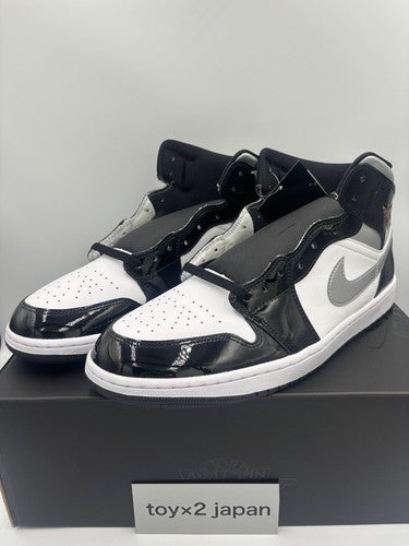 Nike Air Jordan 1 Mid "Black Patent" HV0789-010 Men's Sneakers [US 7-15]