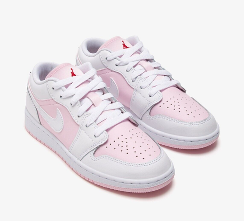 Nike Air Jordan 1 Low Pink Foam Valentines Day 553560-608 GS & Women's Size