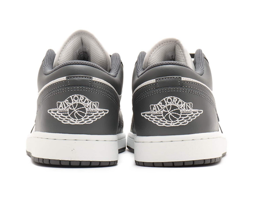 Nike Air Jordan 1 Low Grey White 553558-044 Men's Size