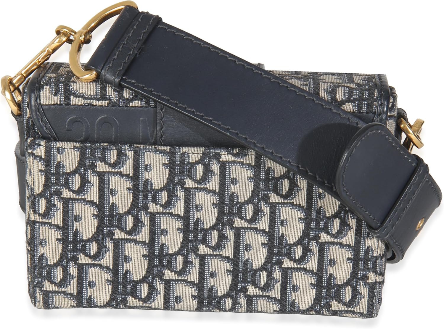 Dior, Blue Oblique Canvas 30 Montaigne Box Bag, Blue