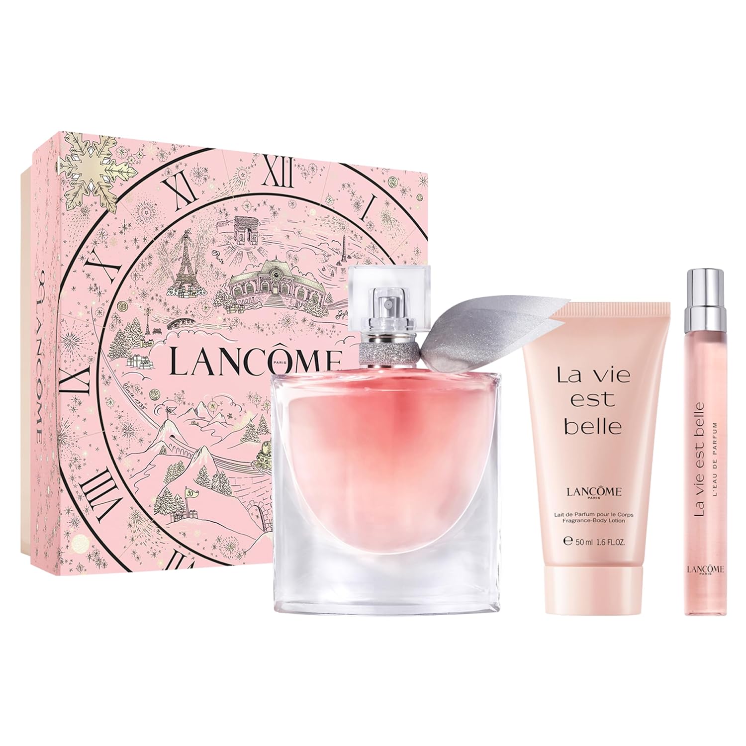 Lancôme La Vie Est Belle Gift Set - Full-Size Refillable La vie est belle Eau De Parfum Spray 1.7 fl. oz, Purse Spray 0.34 fl. Oz, Body Lotion 1.6 fl. oz.- Limited Edition Gift Set for Women