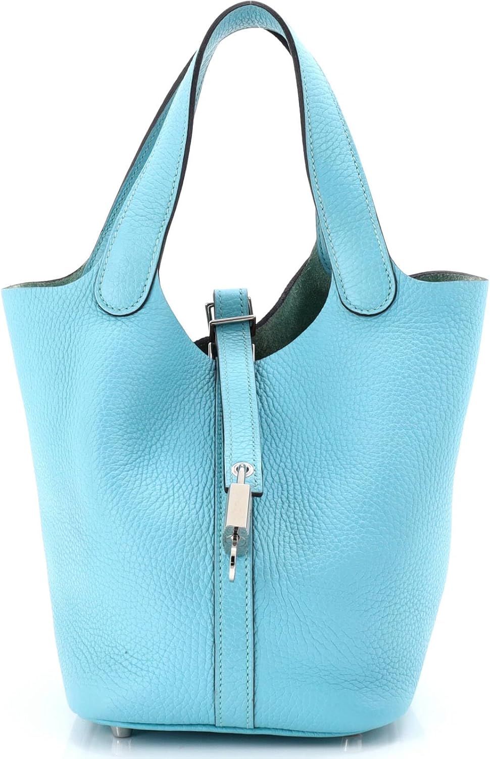 Hermès, Picotin Lock Bag Clemence PM,Bleu Atoll