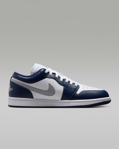 Nike Air Jordan 1 Low "White/Midnight Navy/Wolf Gray" 553558-141 [US 7-15]