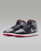 Nike Air Jordan 1 Mid "Black/Fire Red/White/Cement Gray" DQ8426-103 [U 7-13]