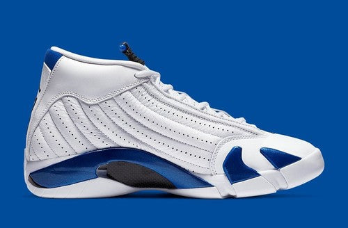 Nike Air Jordan 14 Retro White Hyper Royal 487471-104 Men's Size