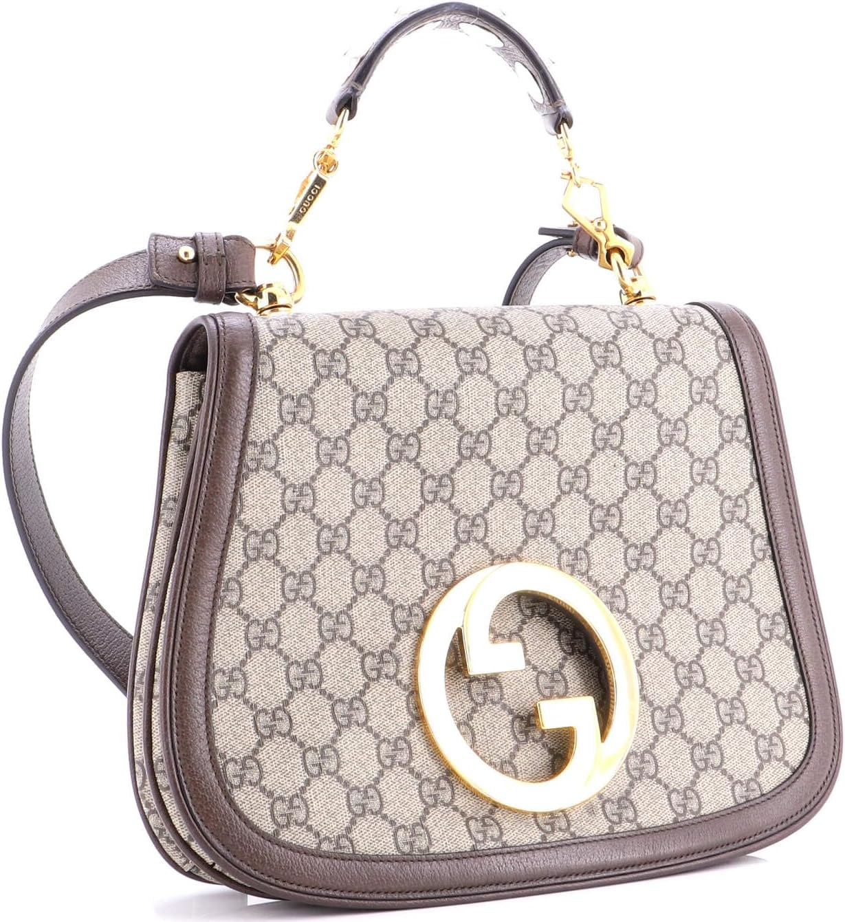 Gucci, Blondie NM Top Handle Bag GG Coated Canvas Medium, Brown