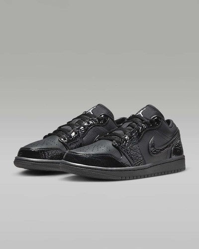 Nike WMNS Air Jordan 1 Low SE "Black/Metallic Silver" HJ7743-010 [US 5-12]