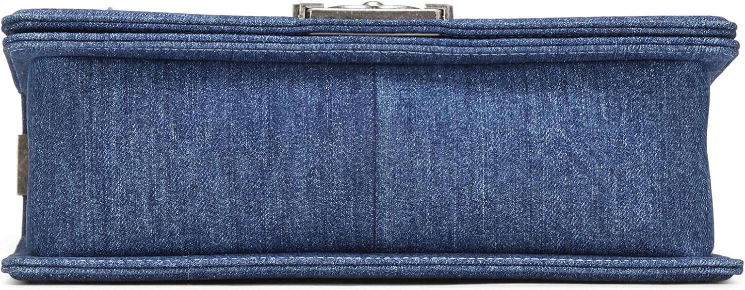 Chanel, Blue Denim & Bouclé Boy Bag Medium, Blue