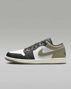 Nike Air Jordan 1 Low "Black/Medium Olive/White" 553558-092 Men's [US 7-15]