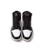Nike Air Jordan 1 Mid SE Patent Black White Metallic HV0789-010 Men's Size