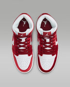 Nike WMNS Air Jordan 1 Mid SE "White/Black/Team Red" FZ3334-100 [US 5-9]