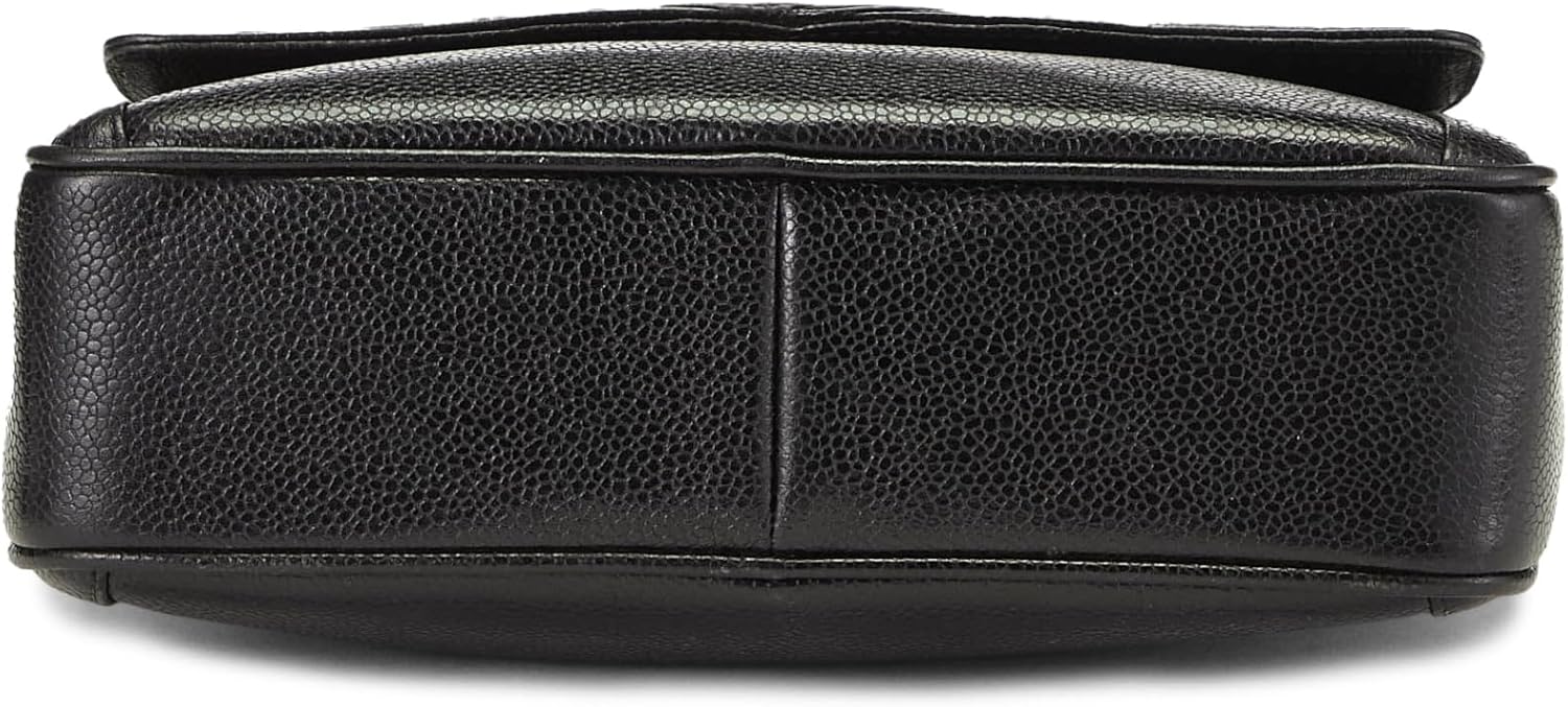 Chanel, Black Caviar Pocket Camera Bag Medium, Black