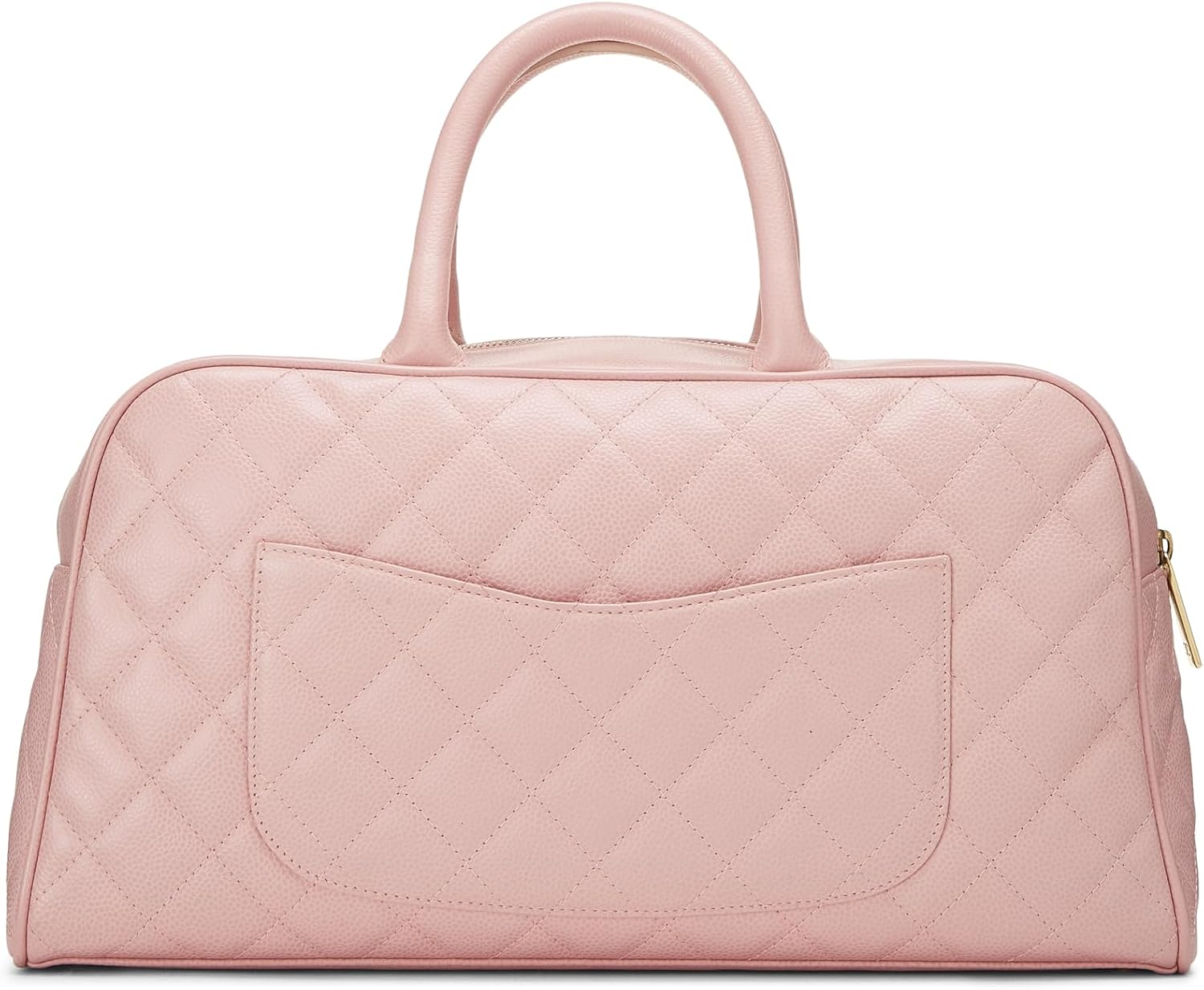 Chanel, Pink Quilted Caviar Bowler Medium, Pink