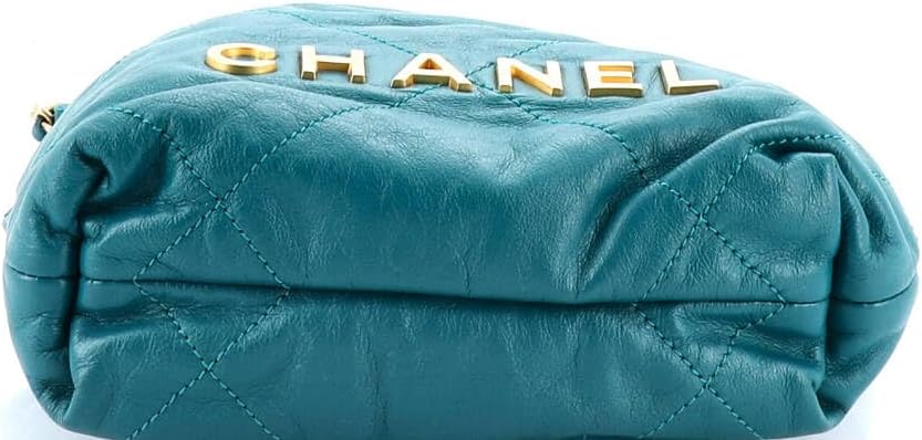 Chanel, 22 Chain Hobo Quilted Calfskin Mini, Green