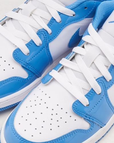 Nike Air Jordan 1 Low SE Legend Blue Patent FZ3929-114 GS & Women's Size