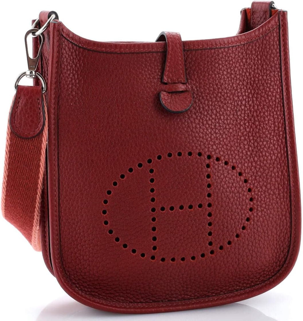 Hermès, Evelyne Bag Gen III Clemence TPM,Rouge H
