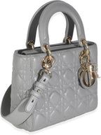 Dior, Grey Cannage Quilted Lambskin Small My ABC Lady Dior, Gray