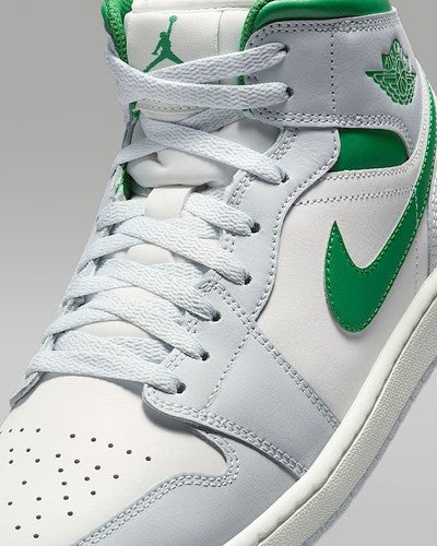 Nike Air Jordan 1 Mid "Summit White/Pine Green" DQ8426-142 Men's [US 7-14]