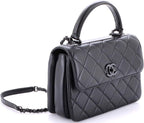 Chanel, Trendy CC Top Handle Bag Quilted Lambskin Small, Black