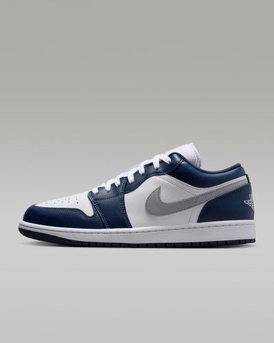 Nike Air Jordan 1 Low "White/Midnight Navy/Wolf Gray" 553558-141 [US 7-15]