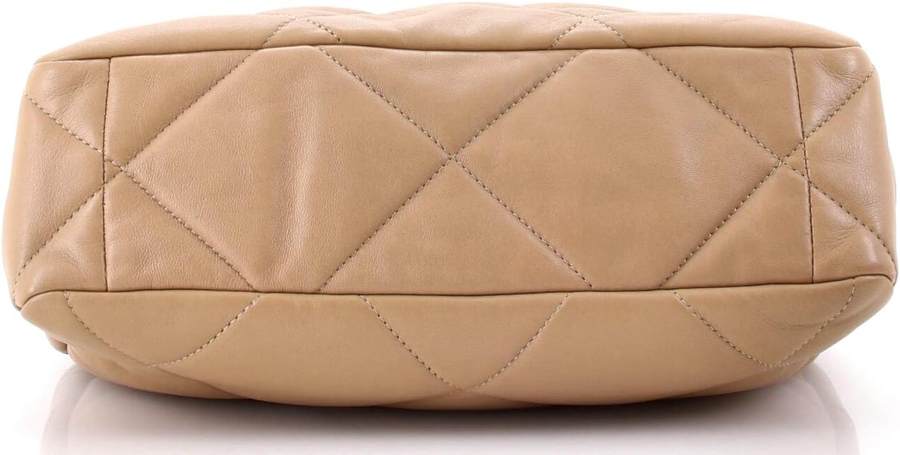 Chanel, 19 Flap Bag Quilted Leather Large, Neutral